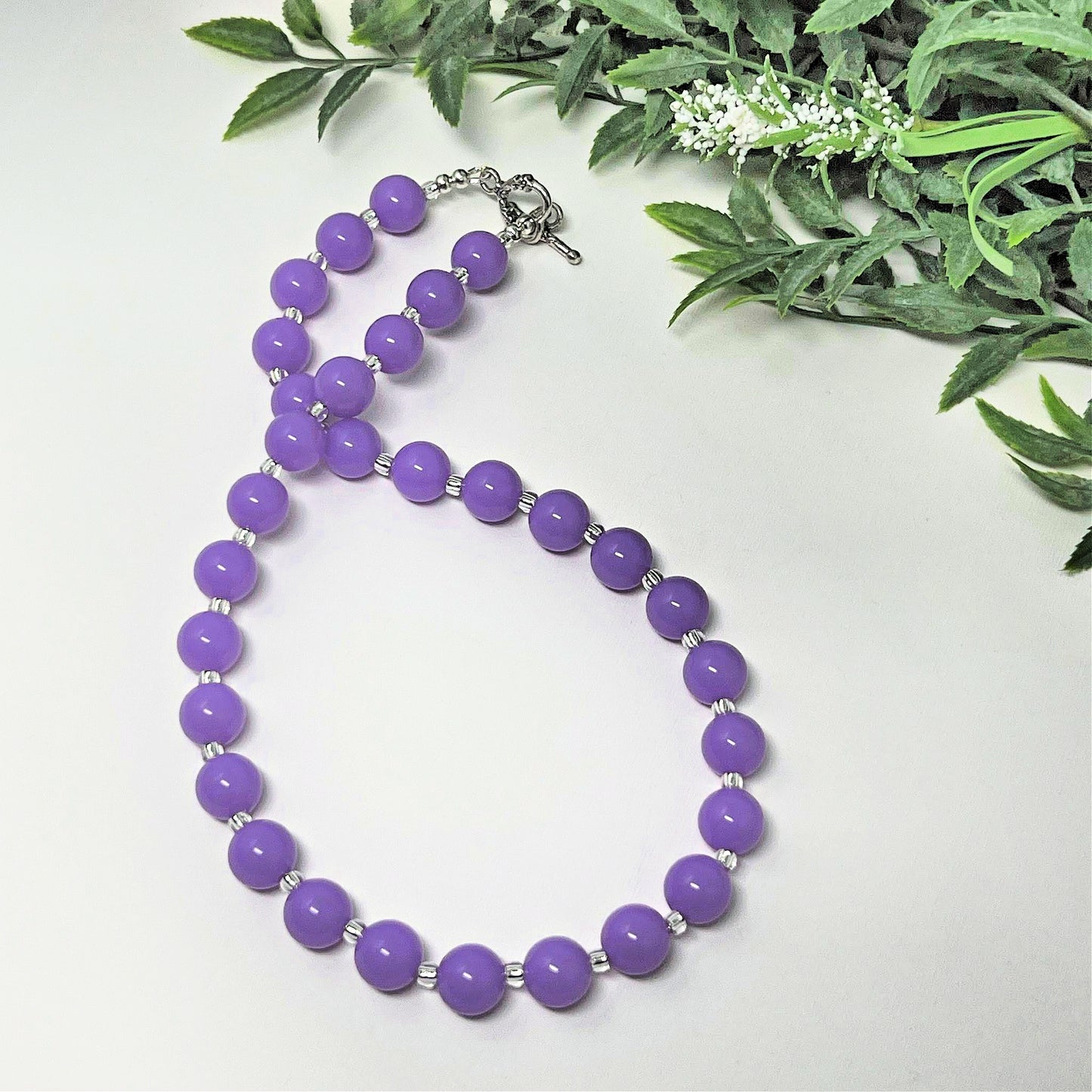 Neon Solid Bitty Bead Necklace