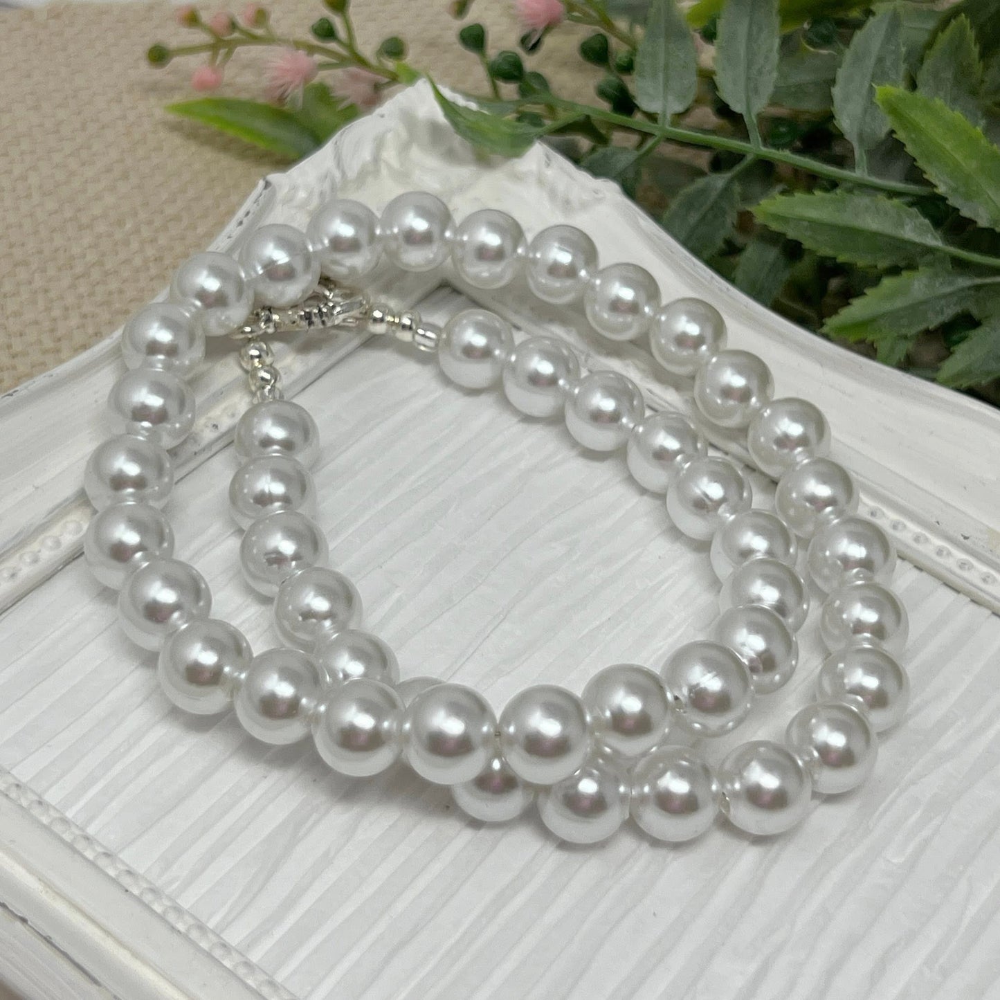 10mm White Pearl Necklace