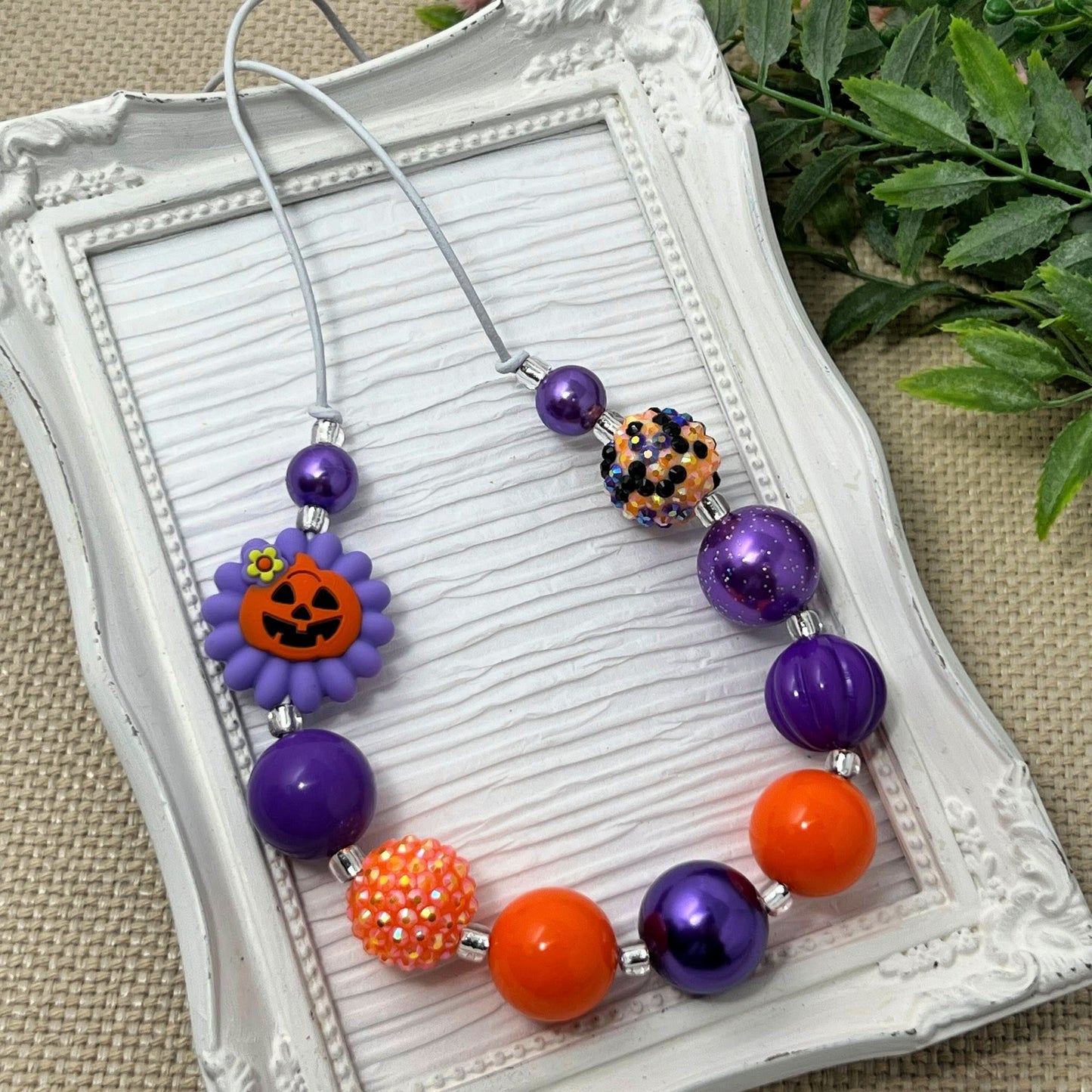 Pumpkin Flower Necklace