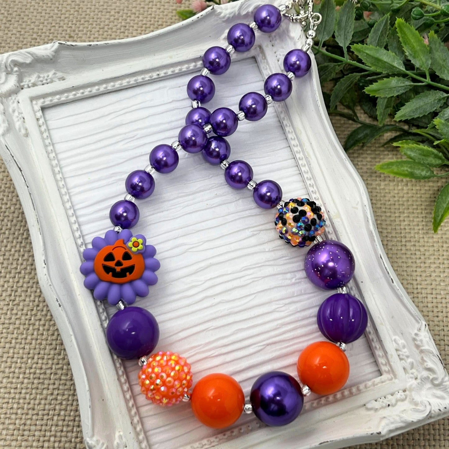 Pumpkin Flower Necklace
