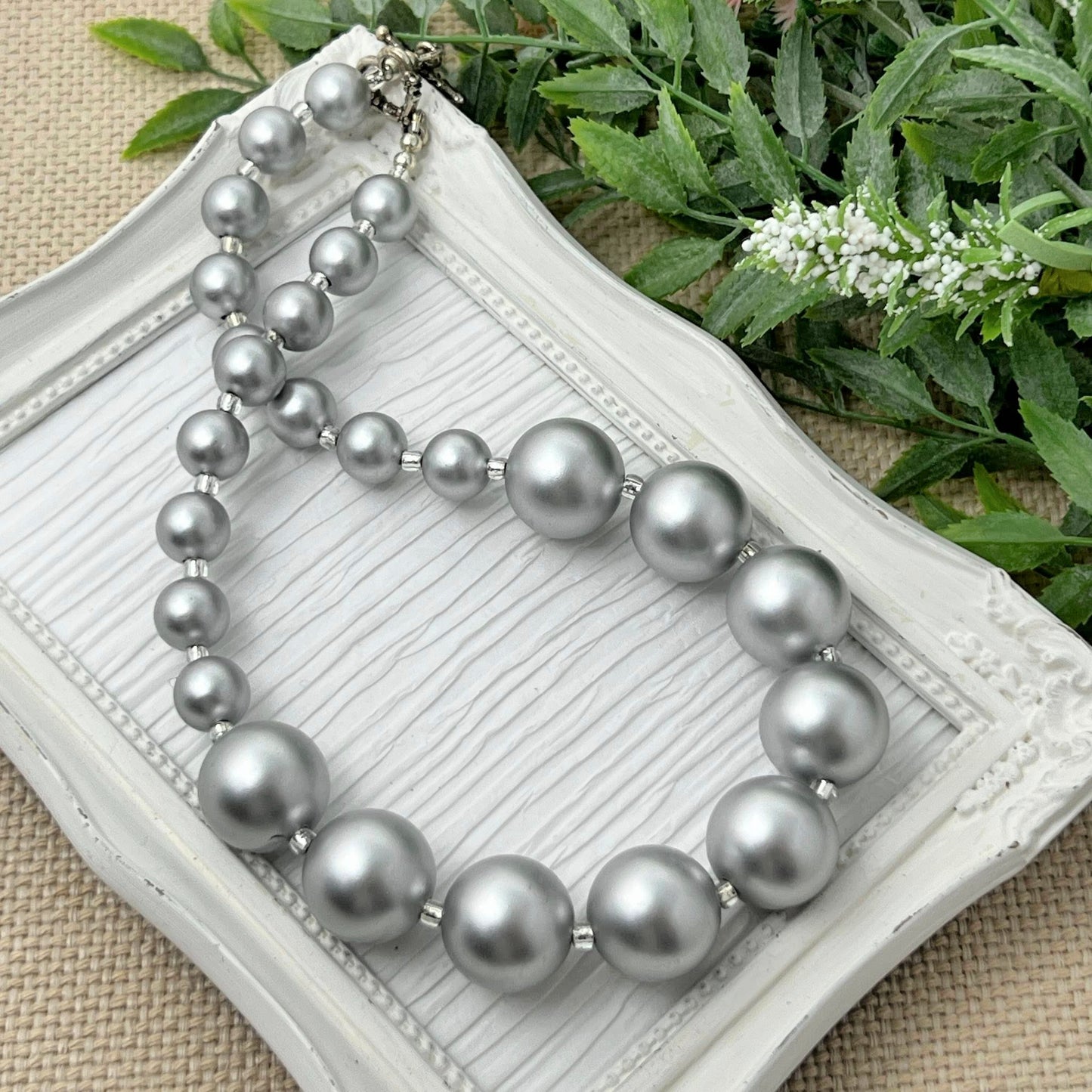 Silver Matte Not-so-chunky Necklace
