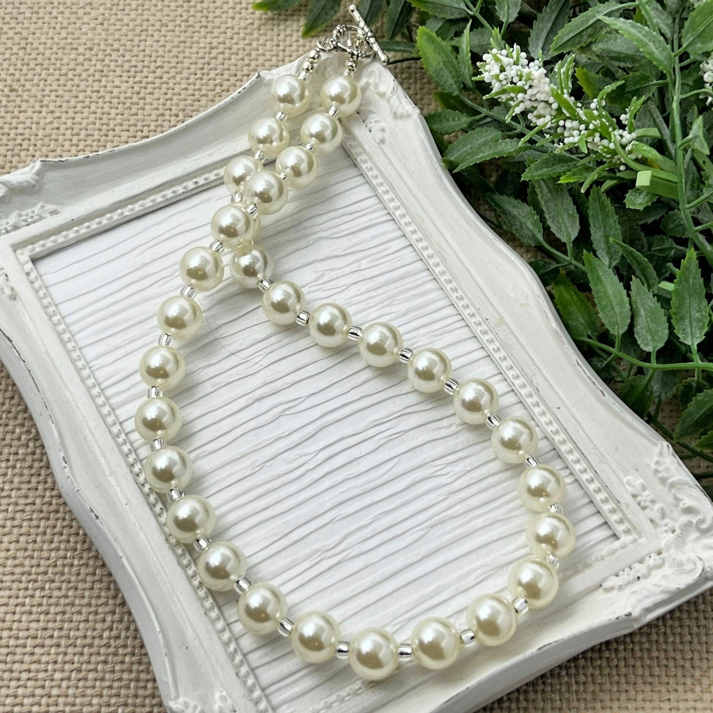 Ivory Pearl Bitty Bead Necklace