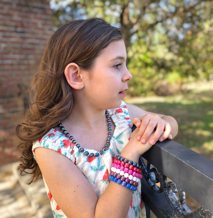 Midnight Shine Fluted Necklace