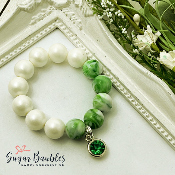 Green Charm Bracelet