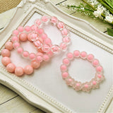Frosted Bracelets with Solid Center