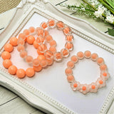 Frosted Bracelets with Solid Center