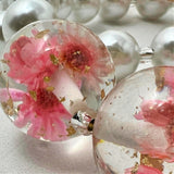 Light Pink Dried Flower Necklace