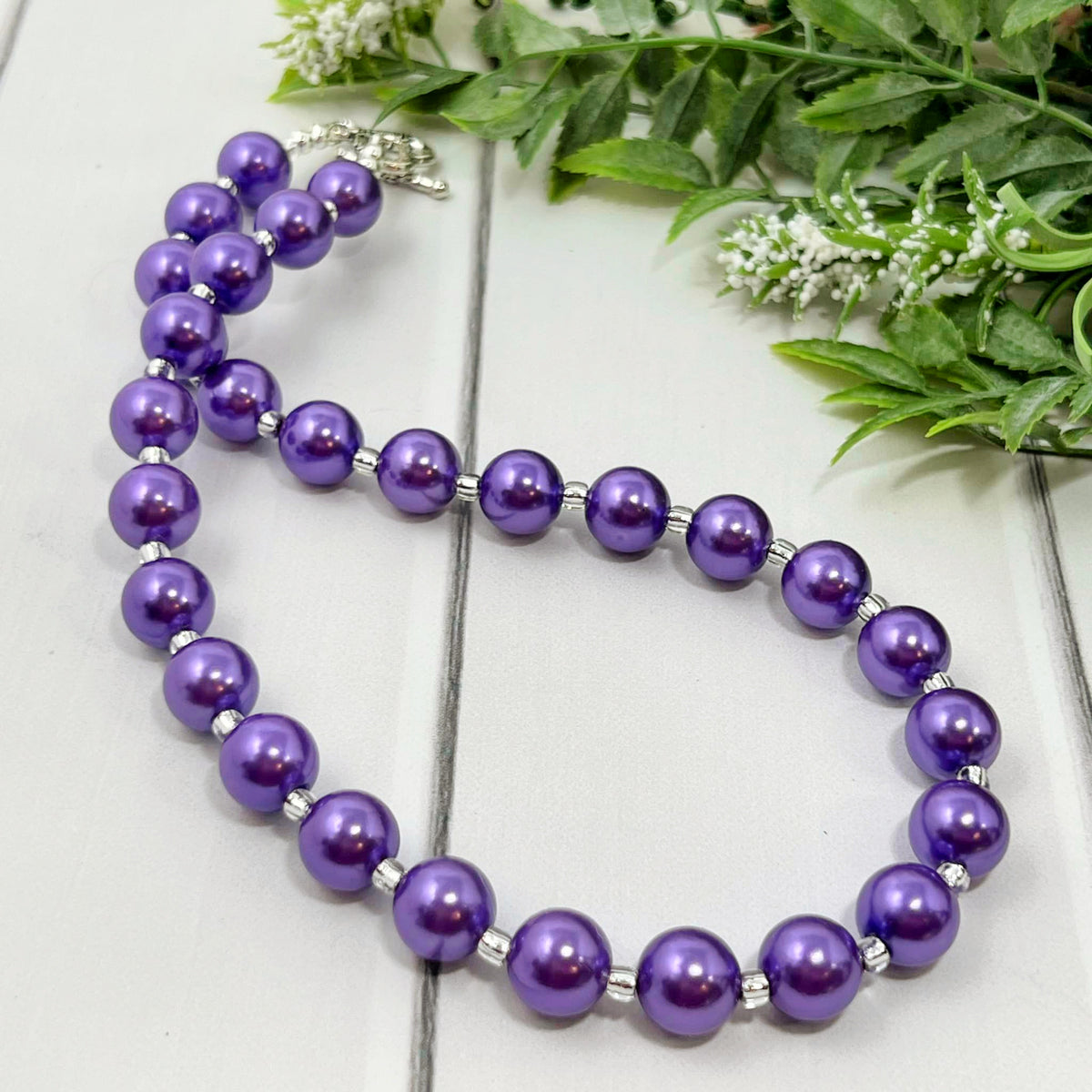 Grape Soda Bitty Bead Necklace