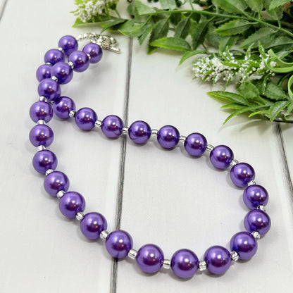 Grape Soda Bitty Bead Necklace
