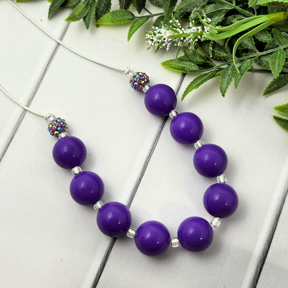 Purple Solid Cord Necklace