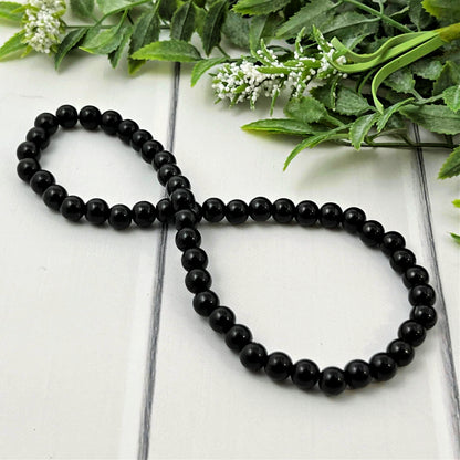 Black Pearl Stretch Necklace