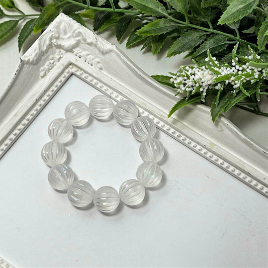 Fluted White Frost Bracelet