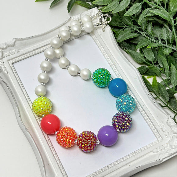 Neon Rainbow Not-so-chunky Necklace