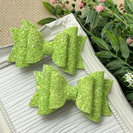 One in a Melon Glitter bow