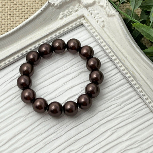 Mocha Brown Bracelet - 10mm