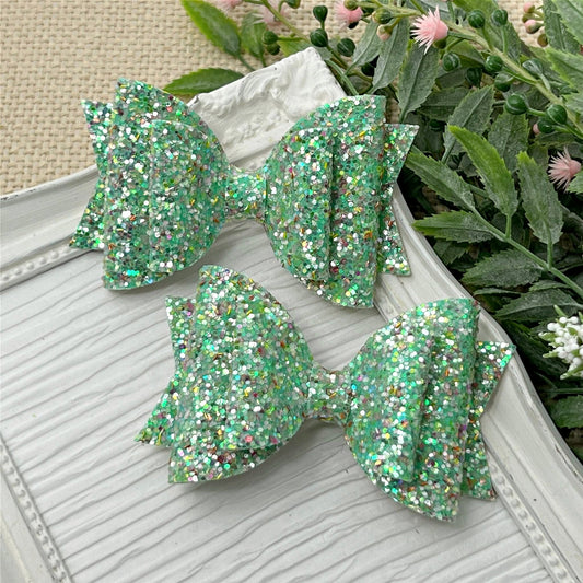 Fairy Garden Glitter Bow