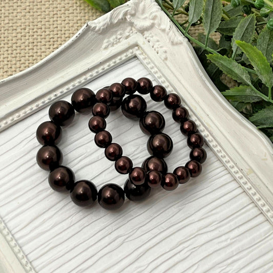Chocolate Fudge Bracelet - 8mm or 12mm