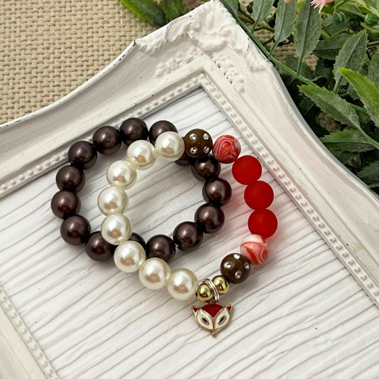 Fabulous Fox Stretch Charm Bracelet