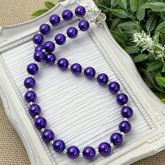 Amethyst Bitty Bead Necklace