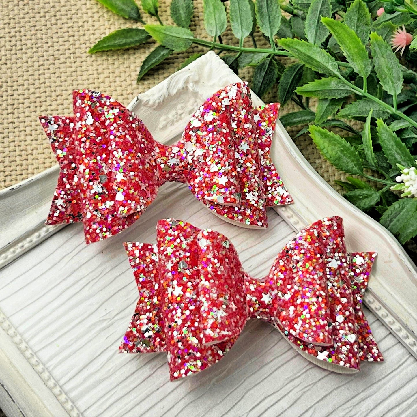 Red and Silver with Silver Star Sprinkles