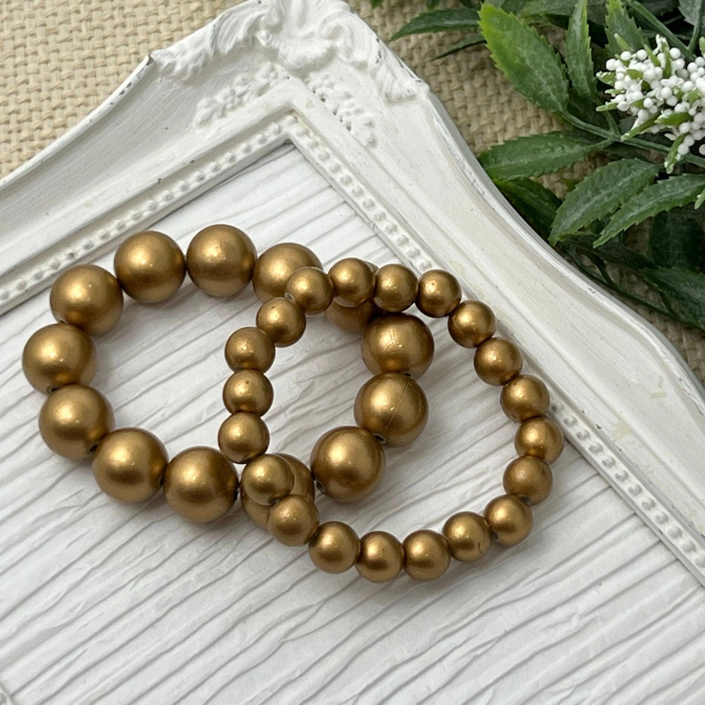 Dark Matte Gold Bracelet - 8mm & 12mm