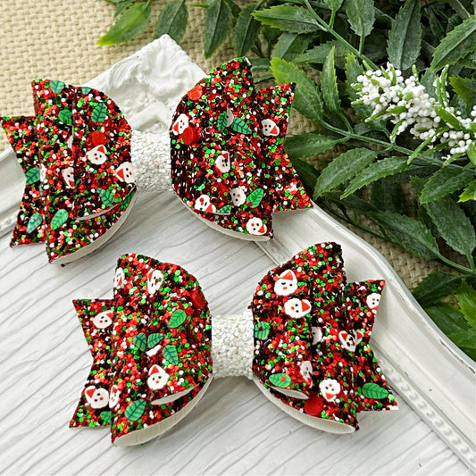 Santa Sprinkles Bow