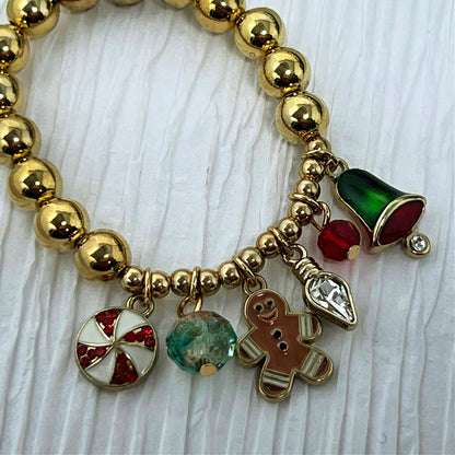 Gingerbread Multi Charm Bracelet