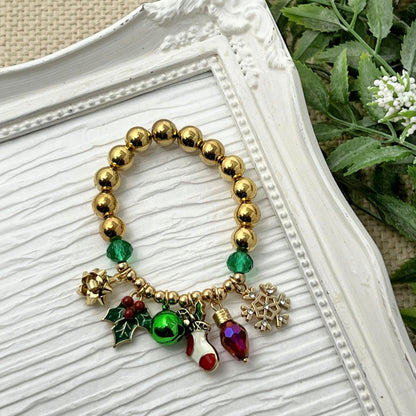 Multi Charm Snowflake Bracelet