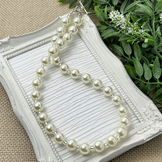 Ivory Pearl Bitty Bead Necklace