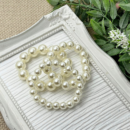 Ivory Pearl Bracelets - 8mm, 10mm, 12mm