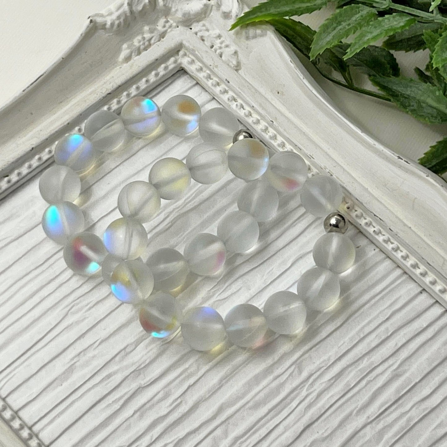 10mm White Moonstone Bracelet