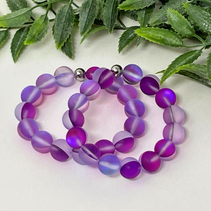 10mm Purple Moonstone Bracelet