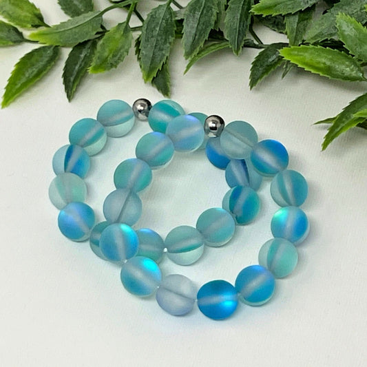 10mm Light Blue Moonstone Bracelet
