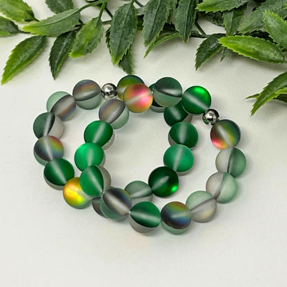 10mm Green Moonstone Bracelet