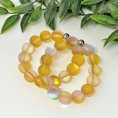 10mm Yellow Moonstone Bracelet