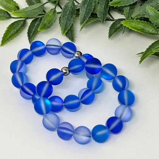 10mm Royal Blue Moonstone Bracelet