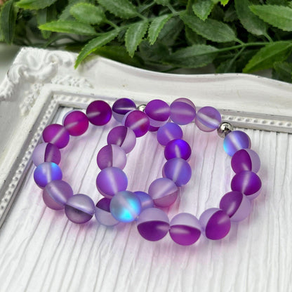 10mm Purple Moonstone Bracelet
