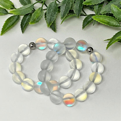 10mm White Moonstone Bracelet