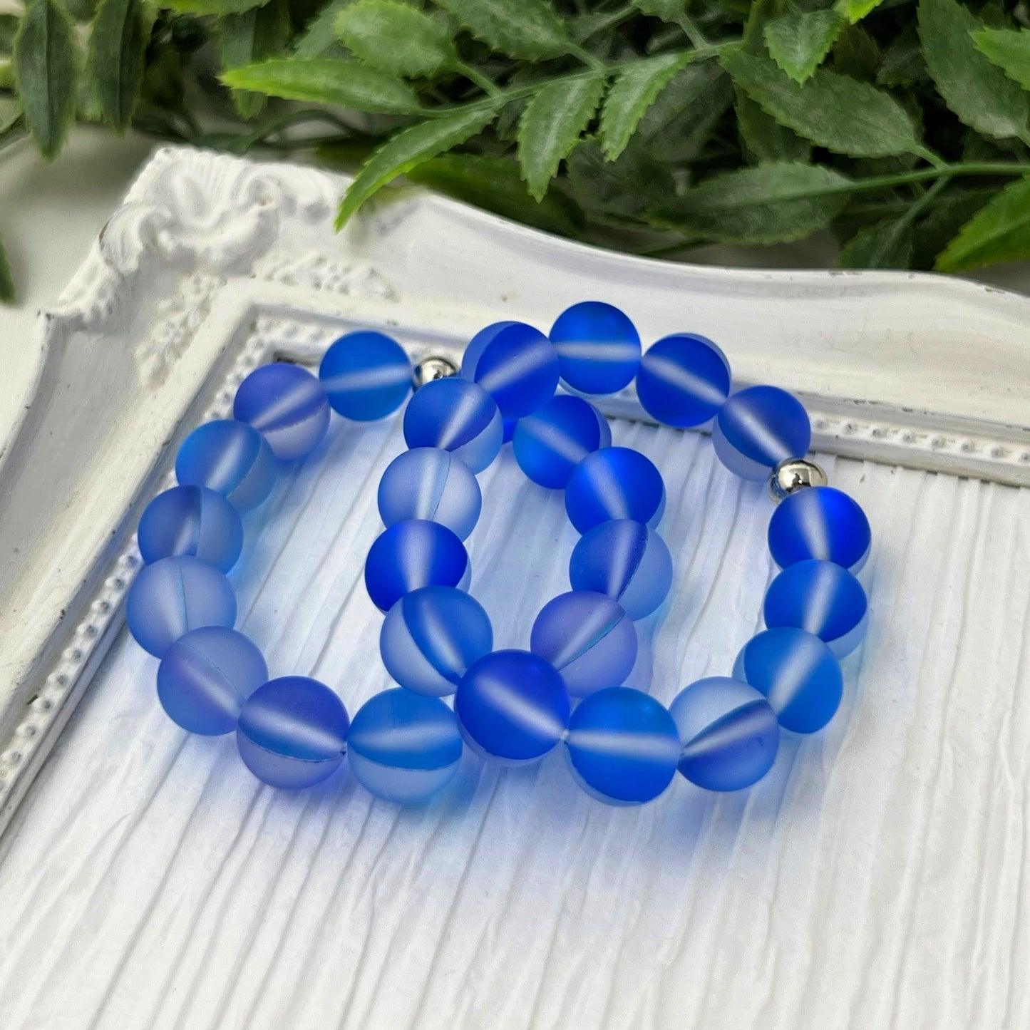 10mm Royal Blue Moonstone Bracelet