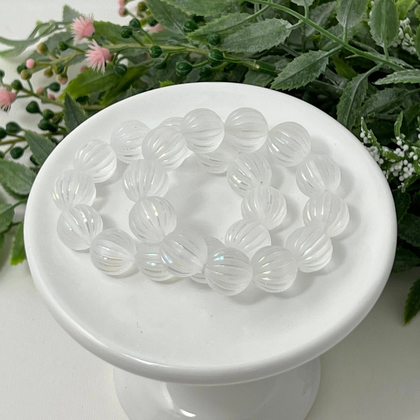 White frost Fluted Bracelet