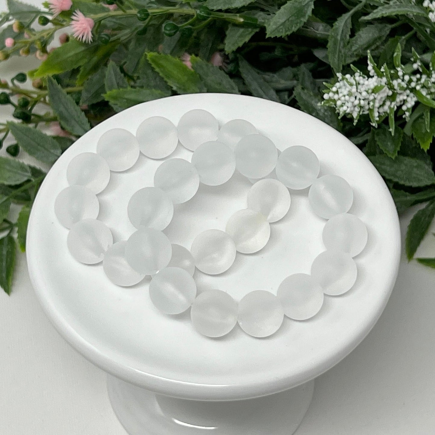 12mm White Frost Bracelet