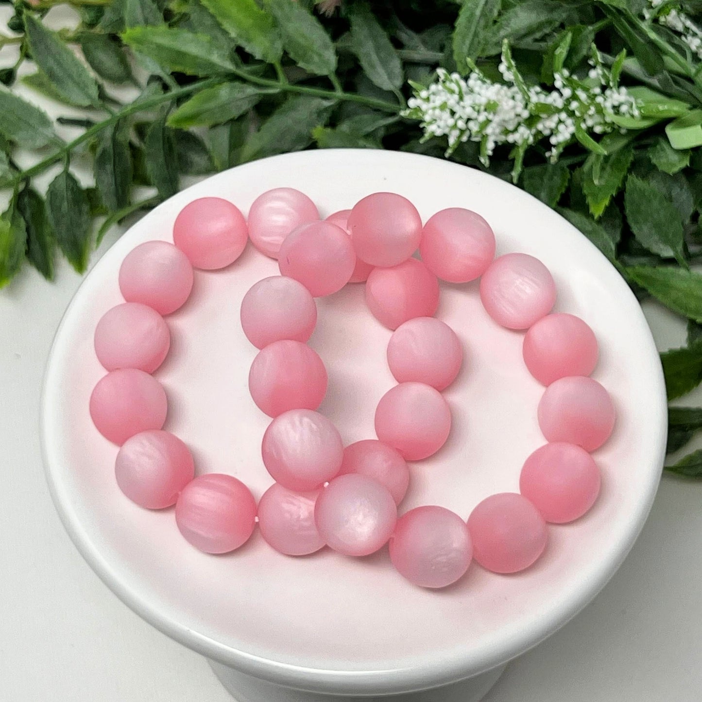 12mm Blush Shell Bracelet