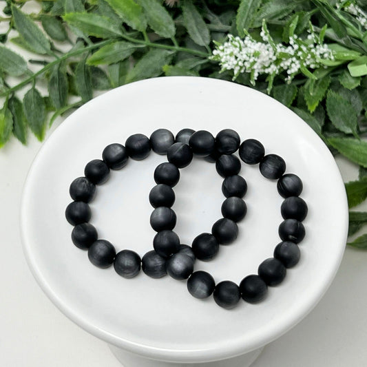 8mm Midnight Shell Bracelet