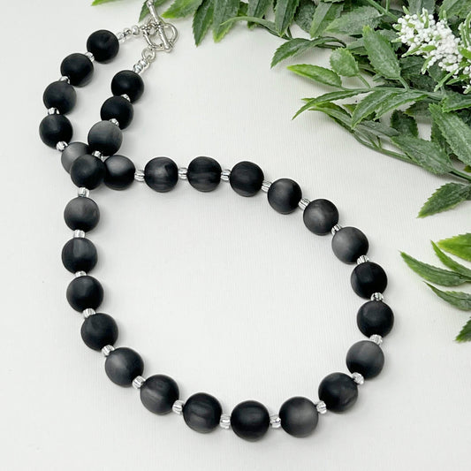 Midnight Shell Bitty Bead Necklace