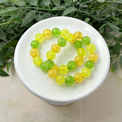 10mm Citrus Carackle Stretch Bracelet