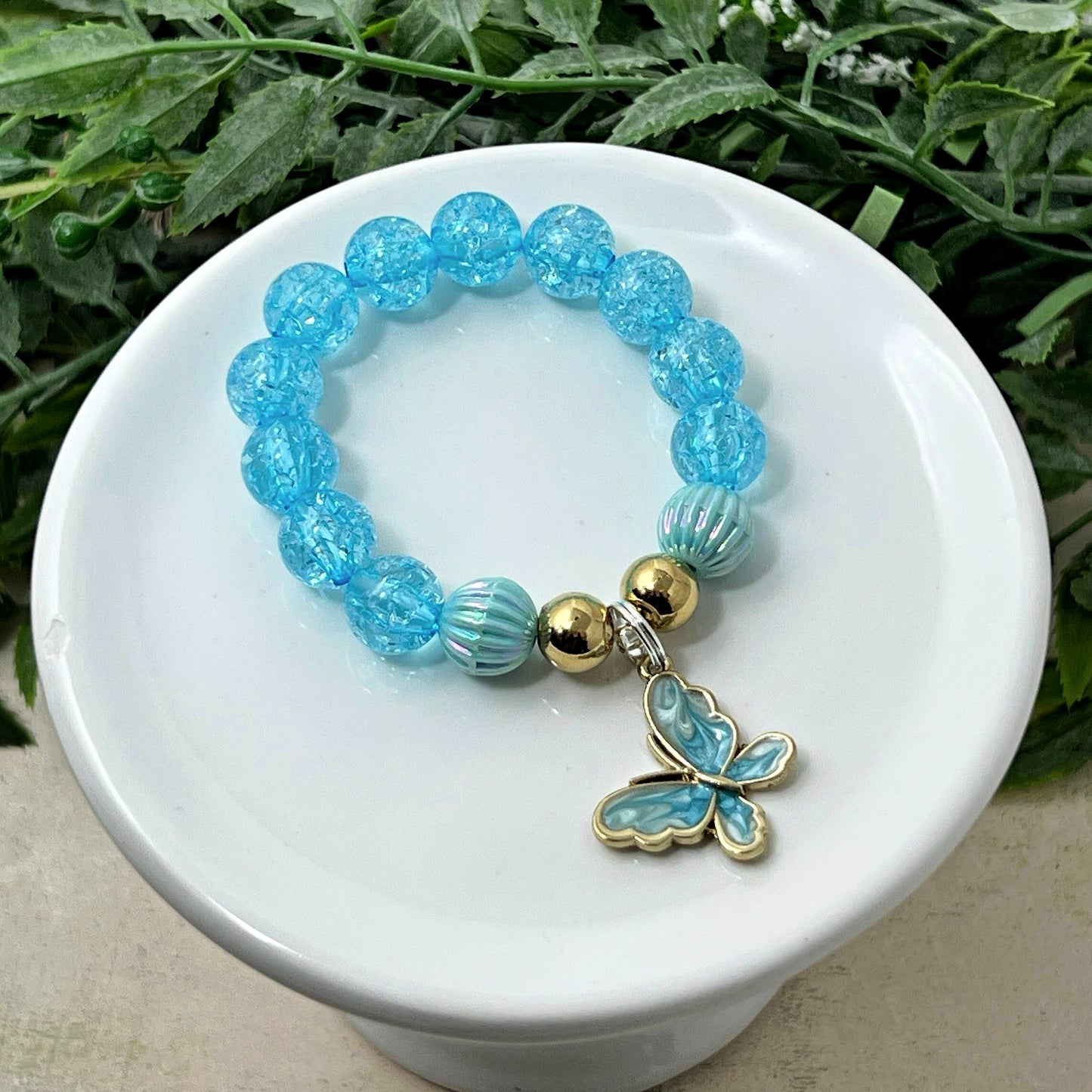 Light Blue Butterfly Bracelet