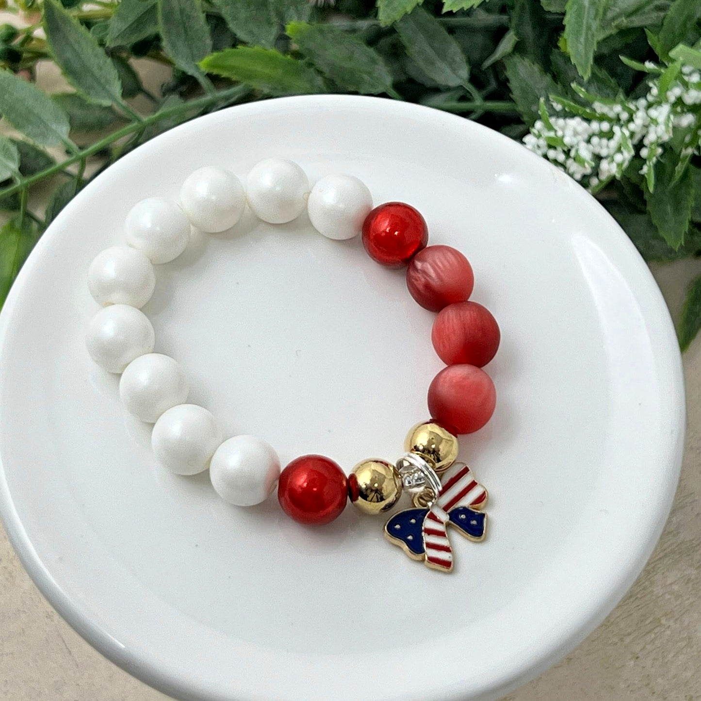 RWB Bow Bracelet