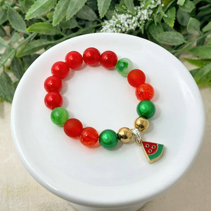 Watermelon Wedge Bracelet