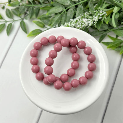 10mm Muted Rose Solid Bracelet