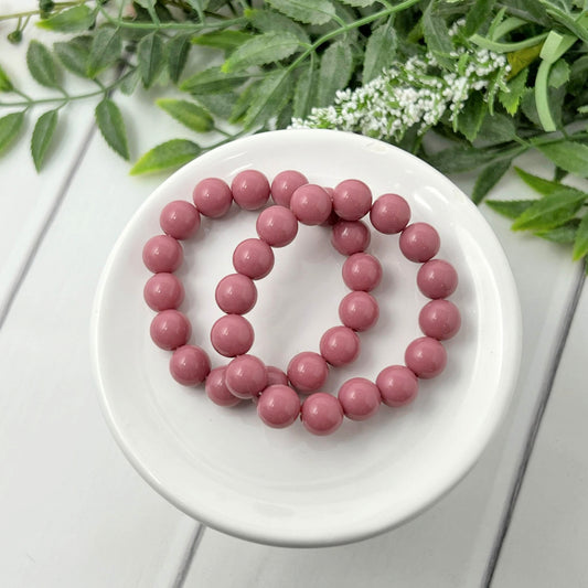 8mm Muted Rose Solid Bracelet
